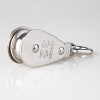 Umlenkrolle / Blockseilrolle Edelstahl Ø 32 mm mit...