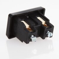 Tischleuchten Wippschalter – Lampen Einbau-Wippschalter schwarz, 1-polig, 250V/2A, Schraubanschluss