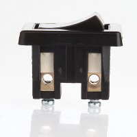 Tischleuchten Wippschalter – Lampen Einbau-Wippschalter schwarz, 1-polig, 250V/2A, Schraubanschluss