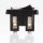 Tischleuchten Wippschalter – Lampen Einbau-Wippschalter schwarz, 1-polig, 250V/2A, Schraubanschluss