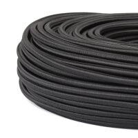 Textilkabel-Stoffkabel schwarz 3-adrig 3x0,75 mit...