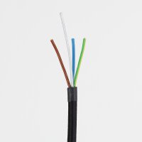 Textilkabel-Stoffkabel schwarz 3-adrig 3x0,75 mit...