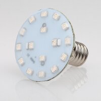 E14 LED Kappenlampe 1,2W rot – 16+4 SMD, 230V, passend für Diamantschliffkappen