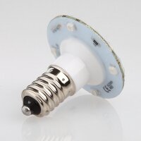 E14 LED Kappenlampe 1,2W rot – 16+4 SMD, 230V, passend für Diamantschliffkappen