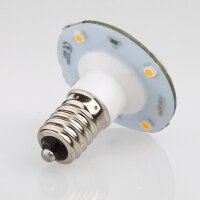 E14 LED Kappenlampe 1,2W warmweiß – 16+4 SMD, 230V, passend für Diamantschliffkappen