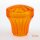Höpler E14/230V Komplettfassung mit orangefarbener Diamantschliffkappe – Set für Schaustellerbeleuchtung
