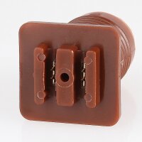 Höpler E14/230V Komplettfassung mit neongelber Diamantschliffkappe – Set für Schaustellerbeleuchtung