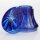 Höpler E14/230V Komplettfassung mit blauer Diamantschliffkappe – Set für Schaustellerbeleuchtung