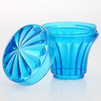 Höpler E14/230V Komplettfassung mit hellblauer...