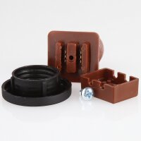 Höpler E14/230V Komplettfassung mit dunkelgrüner Diamantschliffkappe – Set für Schaustellerbeleuchtung