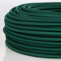Textilkabel Stoffkabel dunkelgrün 3-adrig 3x0,75...