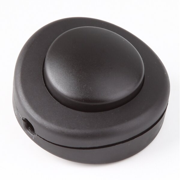 Fuß-Tretschalter Fußschalter Schnurschalter schwarz 65x30mm 250V/2A für Rundkabel