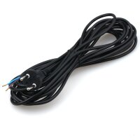 Staubsauger-Anschlussleitung schwarz 7,5 m H03VV-F 2x0,75...