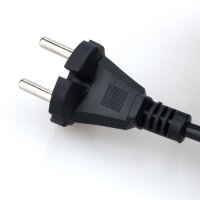 Staubsauger-Anschlussleitung schwarz 7,5 m H03VV-F 2x0,75 mm²