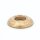 M10x1 Halbrundmutter 20x4 mm – Messing roh, unbehandelt, Lampenbau