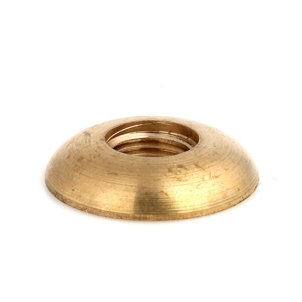 M10x1 Halbrundmutter 24x5 mm – Messing roh, unbehandelt, Lampenbau