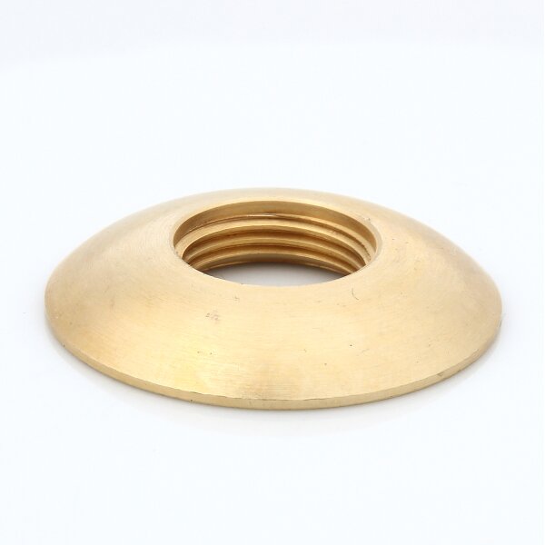 M16x1 Halbrundmutter 30x5mm | Messing roh unbehandelt | Lampenbau