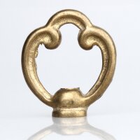 Zier-Ringnippel Messing roh M10x1 Durchgangsgewinde...