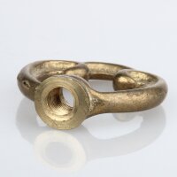 Zier-Ringnippel Messing roh M10x1 Durchgangsgewinde...