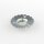 M10x1 Zackenscheibe mit Ansatz Ø 23x4,5 mm, Metall verzinkt, 3 Befestigungslöcher