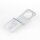 Lampen-Aufhängewinkel 44x16x7 mm, Metall verzinkt, Rundloch Ø 10,5 mm, Schlüsselloch 8 mm