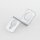 Lampen-Aufhängewinkel 44x16x16 mm, Metall verzinkt, Rundloch Ø 10,5 mm, Schlüsselloch 8 mm