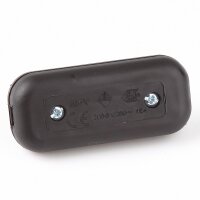 Schnurschalter Schnur-Zwischenschalter schwarz 60x26mm 250V/2A für Rund und Flachkabel