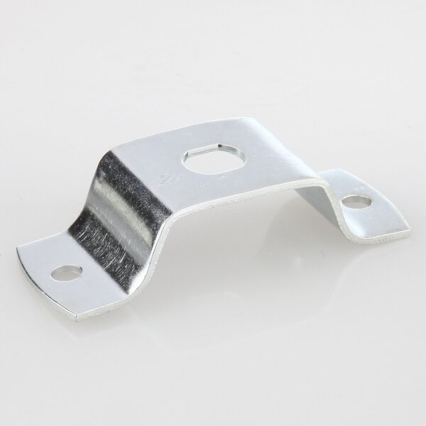 Lampen-Deckenhalter 62x25x15 mm, Metall verzinkt, Profilloch Ø 10,2 mm