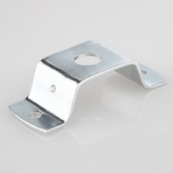 Lampen-Deckenhalter 62x25x15 mm, Metall verzinkt, Rundloch Ø 10,2 mm