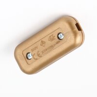 Schnurschalter Schnur-Zwischenschalter gold 60x26mm...