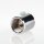 M13x1 Zugentlastung Klemmnippel, Metall Messing verchromt, mit Innengewinde