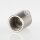 M13x1 Zugentlastung Klemmnippel, Metall Messing edelstahloptik, mit Innengewinde
