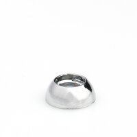 M6 Halbrundmutter 10x4mm | Messing verchromt | Lampenbau