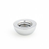 M6 Halbrundmutter 10x4mm | Messing verchromt | Lampenbau
