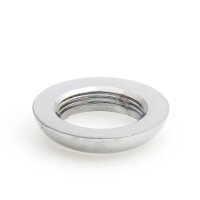 M16x1 Halbrundmutter 24x5mm | Messing verchromt | Lampenbau