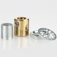 M13x1 Zugentlastung Klemmnippel-Set, Metall Messing...