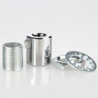 M13x1 Zugentlastung Klemmnippel-Set, Metall Messing...