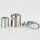 M13x1 Zugentlastung Klemmnippel-Set, Metall Messing edelstahloptik, mit Außengewinde