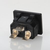 Heißgeräte-Einbaustecker schwarz 250V/10A...