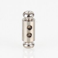 Messing Stahlseilhalter mit 2 Klemmschrauben, vernickelt,...