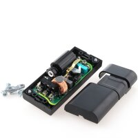 Schnurdimmer 7–110 W schwarz für LED, Halogen & Glühlampen