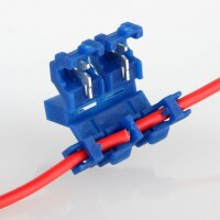 Sicherungshalter für Kfz-Flachsicherung mit Schneid-Klemmtechnik