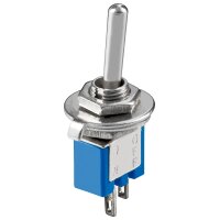 Miniatur Kippschalter blau 3A/125V EIN/AUS 2 Pins Goobay