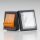 Beleuchteter Wippschalter 2-polig, gelbe LED-Wippe, 250V/16A, mit PVC-Schutzkappe