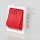 interBär Wippschalter 2-polig, rot beleuchtet, 250V/16A, 30x22 mm, weißes Gehäuse