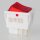 interBär Wippschalter 2-polig, rot beleuchtet, 250V/16A, 30x22 mm, weißes Gehäuse
