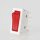 interBär Wippschalter 1-polig, rot beleuchtet, 250V/16A, 30x11 mm, weißes Gehäuse
