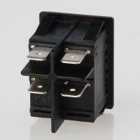 interBär Wippschalter 2-polig, schwarz, 250V/16A,...