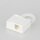 Zugentlaster 42,5x24 mm Kunststoff Weiß mit Mittelloch 10 mm und Kabelclip