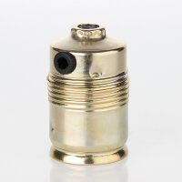 E27 Metall-Lampenfassung vermessingt ohne...